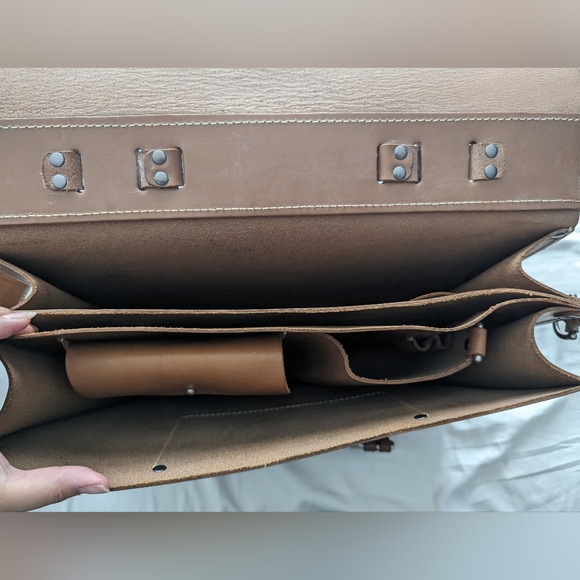 Kendal & Hyde Messenger Briefcase Satchel - Picture 8 of 8